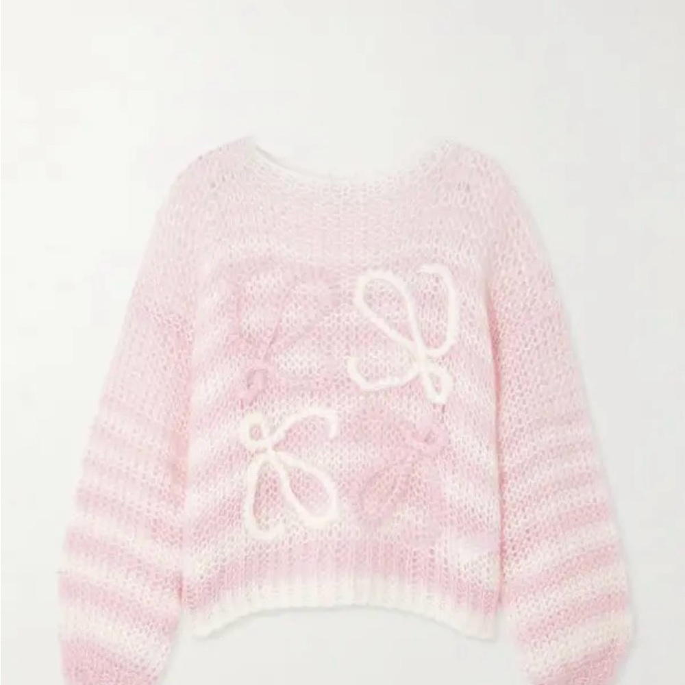 Loewe Anagram Pink Sweater
